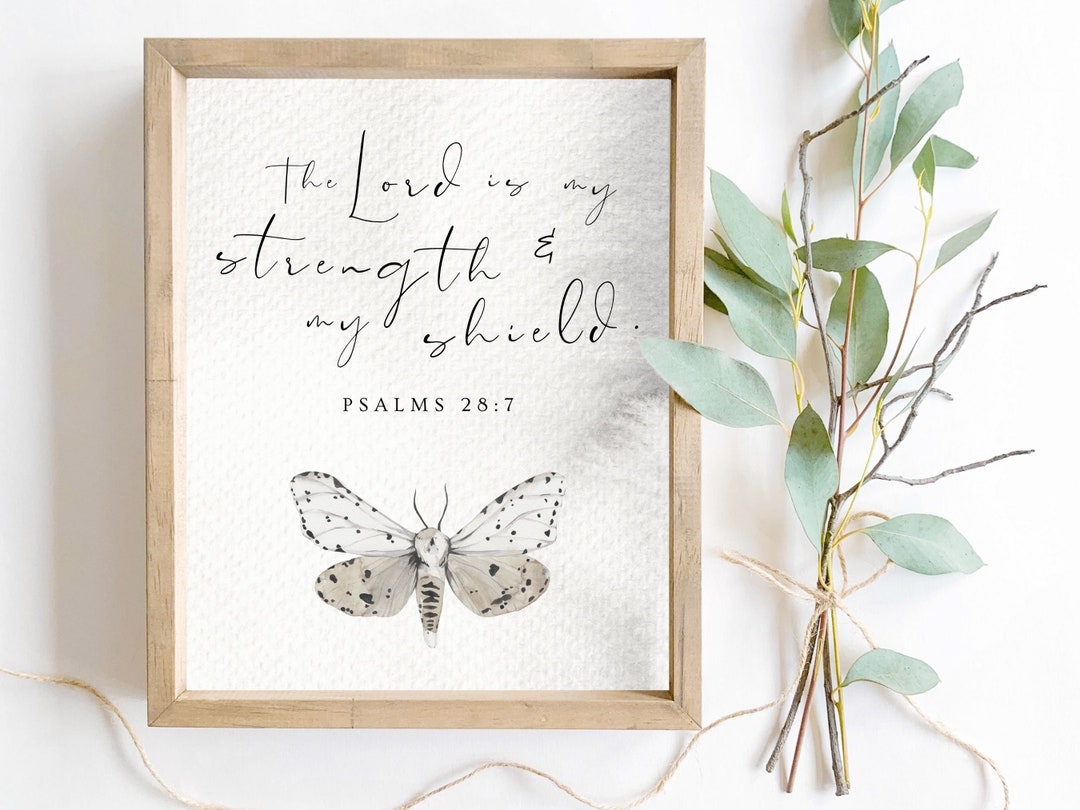 Scripture Watercolor Moth Print Spiritual Bible Verse Etsy