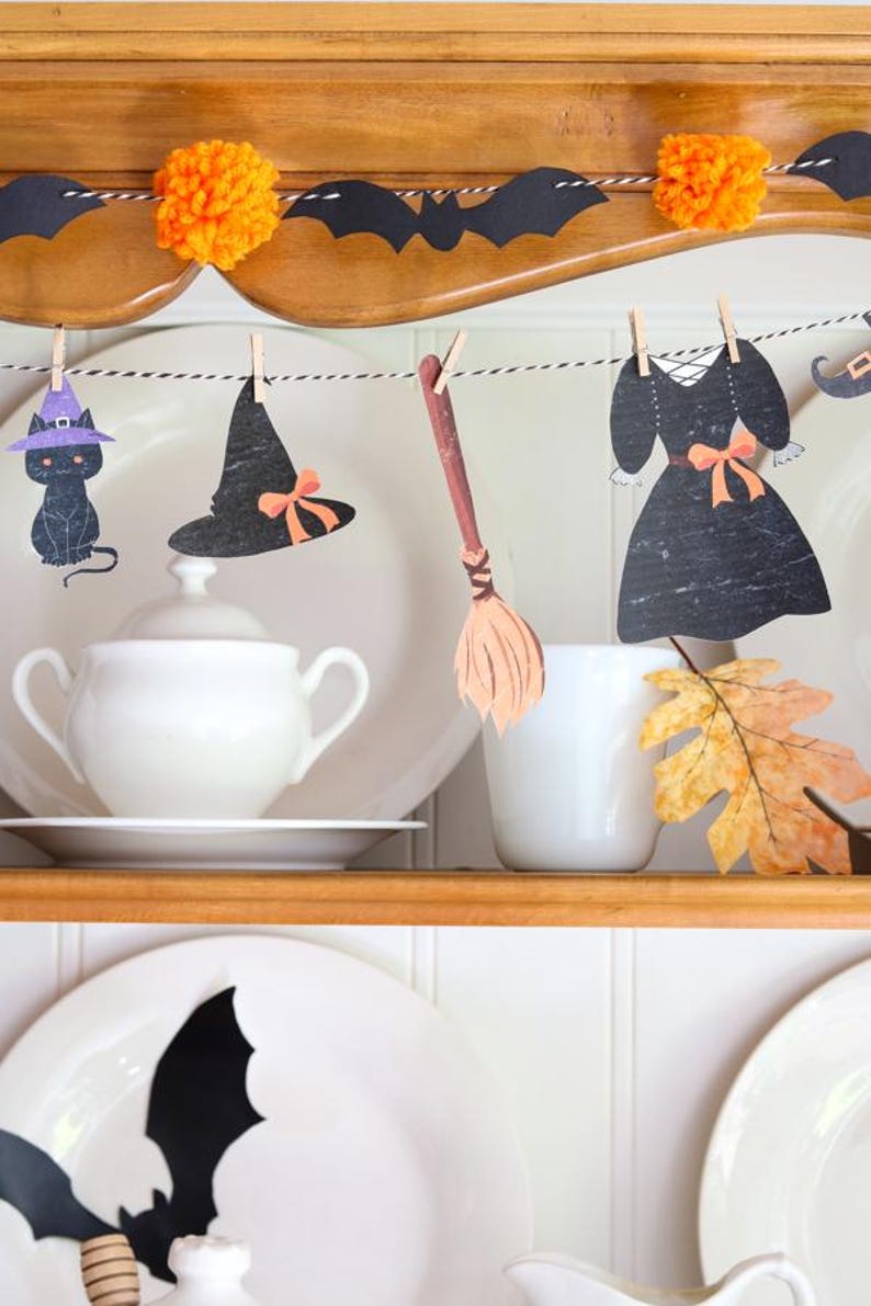 Witches clothesline garland printable