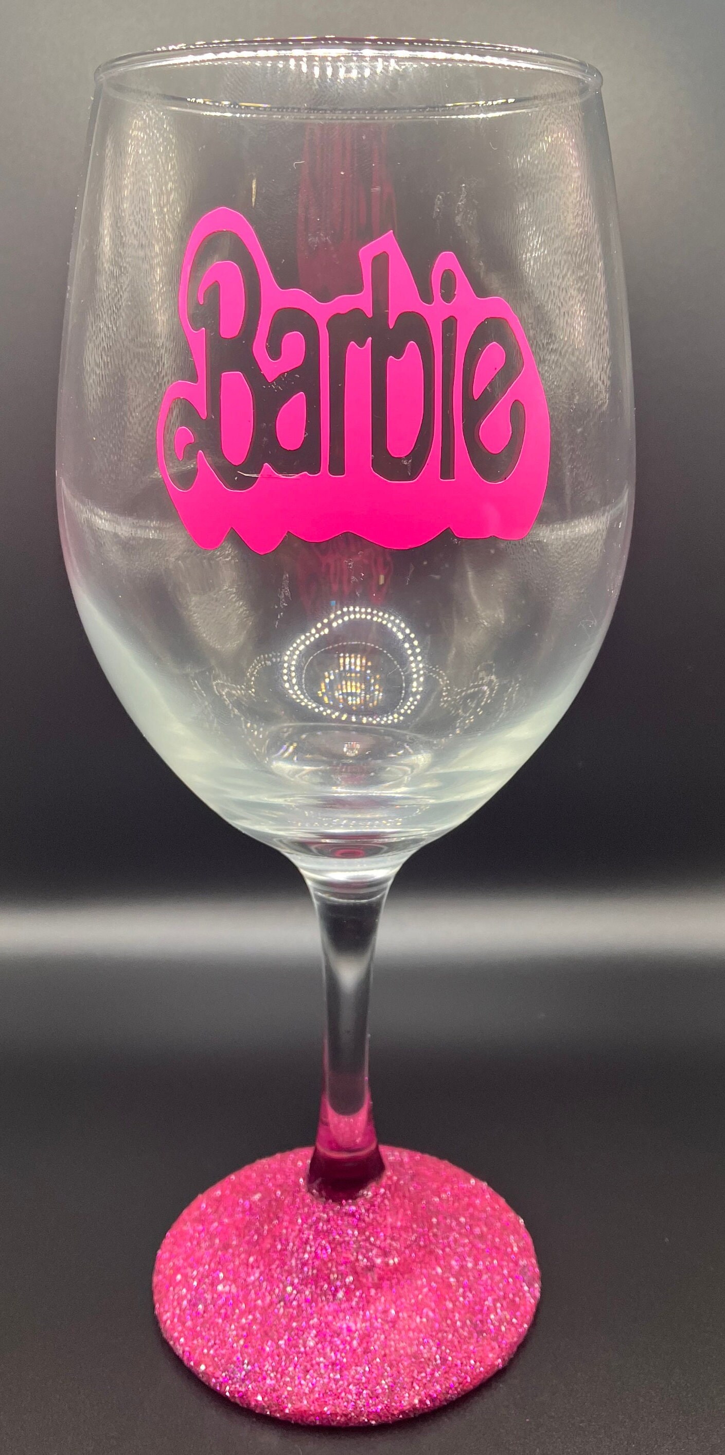 Barbie” Wine Glass  LaHannah's Collection