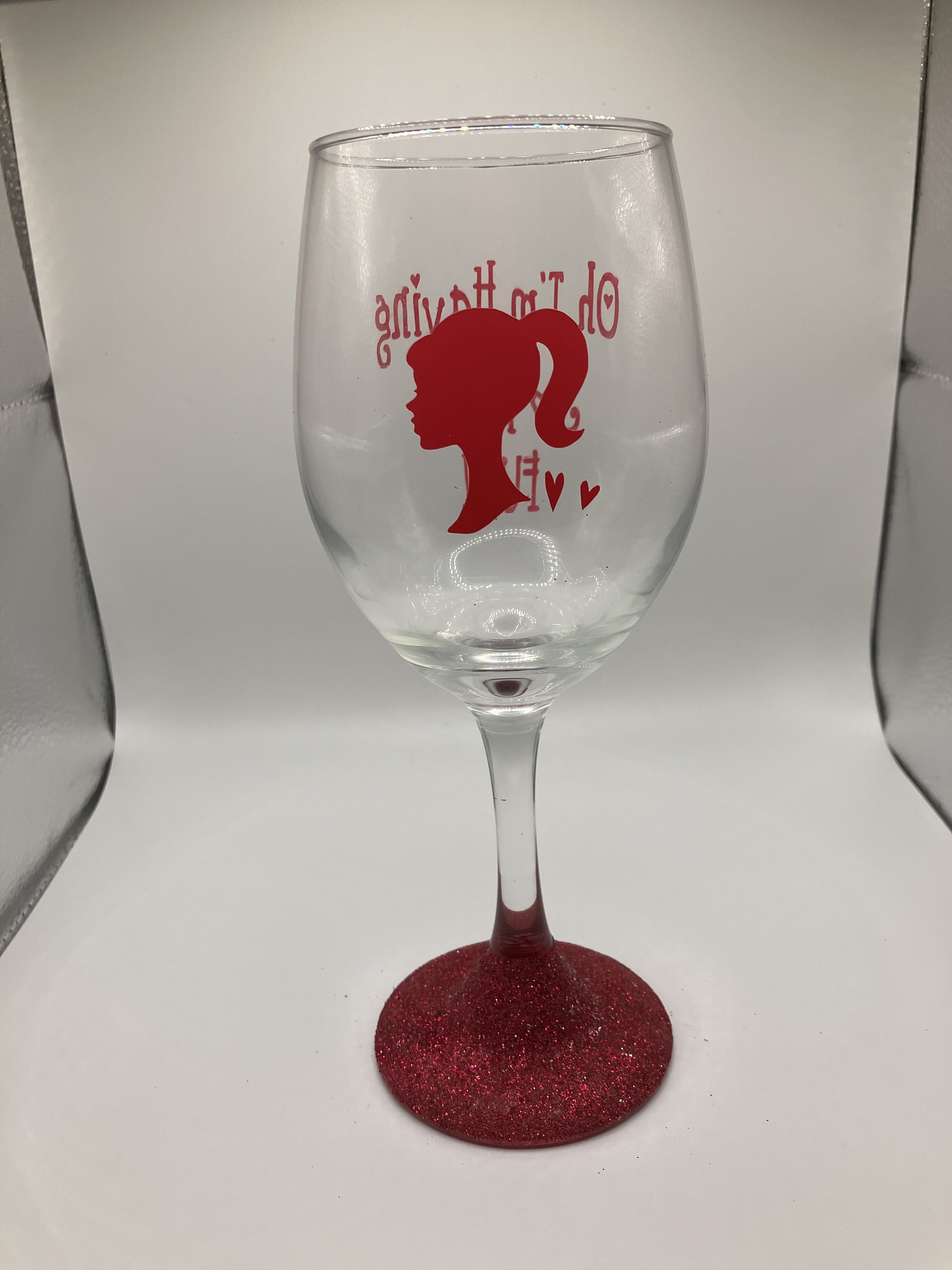 Barbie Birthday Wine Glass - Etsy