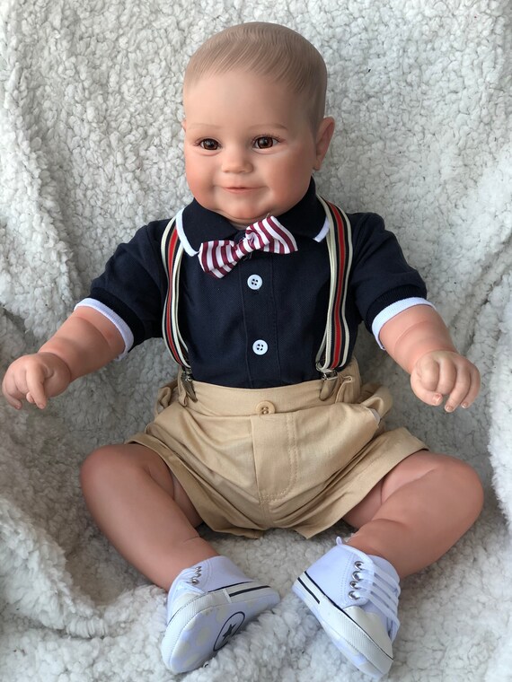60CM Handmade Reborn Babies Toddler Boy Dolls Lifelike Etsy