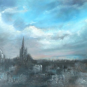 Oxford in der Abenddämmerung Kunstdruck