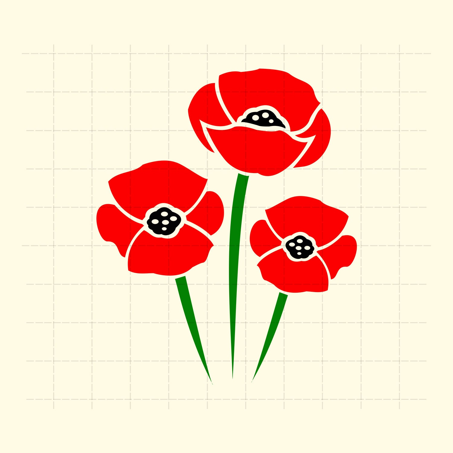 Poppy Flowers Svg Poppy Flowers Poppy Svg Poppy Flower Svg | Etsy