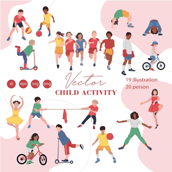 Kids Sports Vector Png