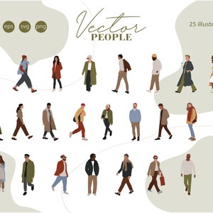 Flat Vector People Illustration - People clipart 25 Illustration