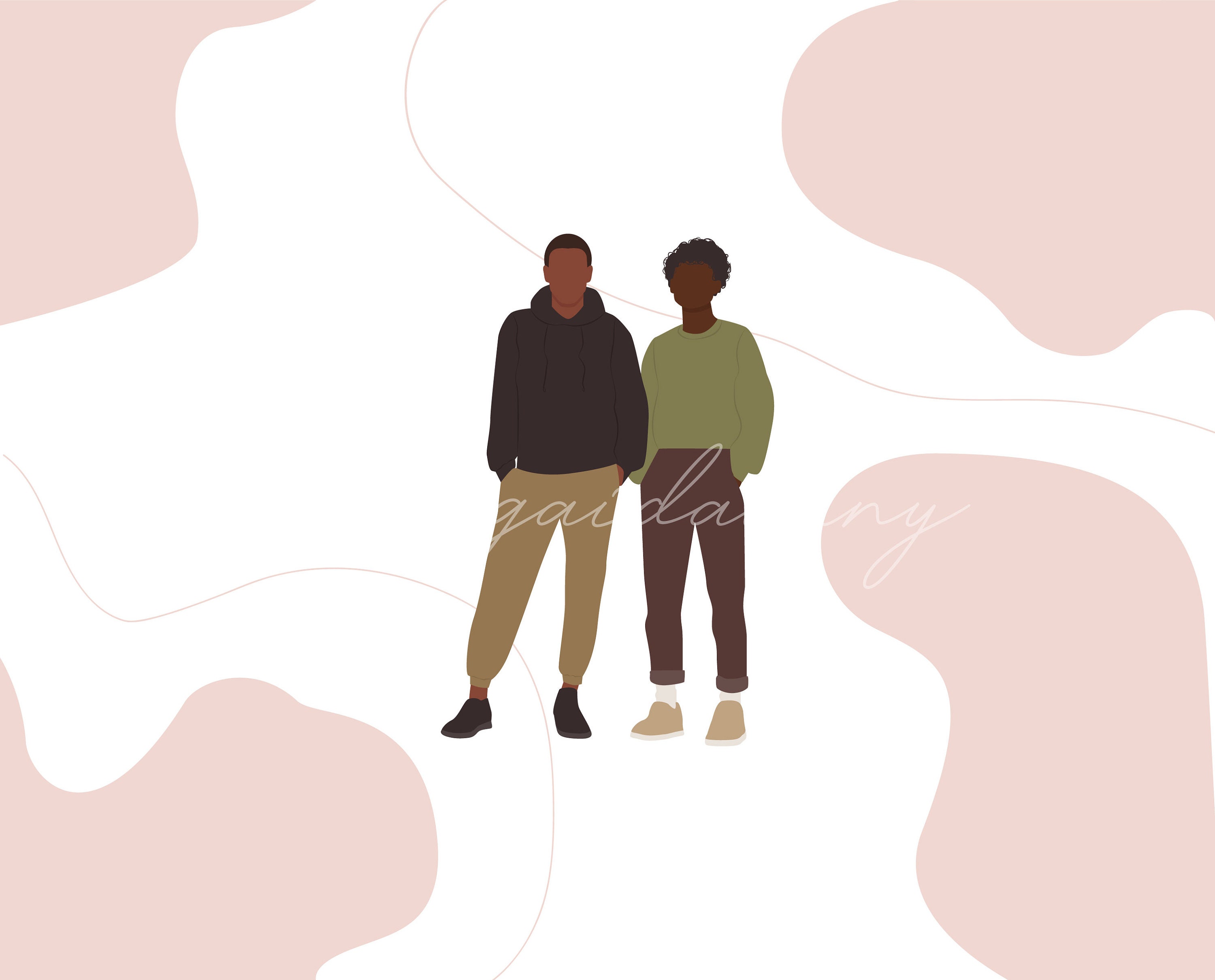 Flat Vector People Illustration People Clipart 21 Illustration 24