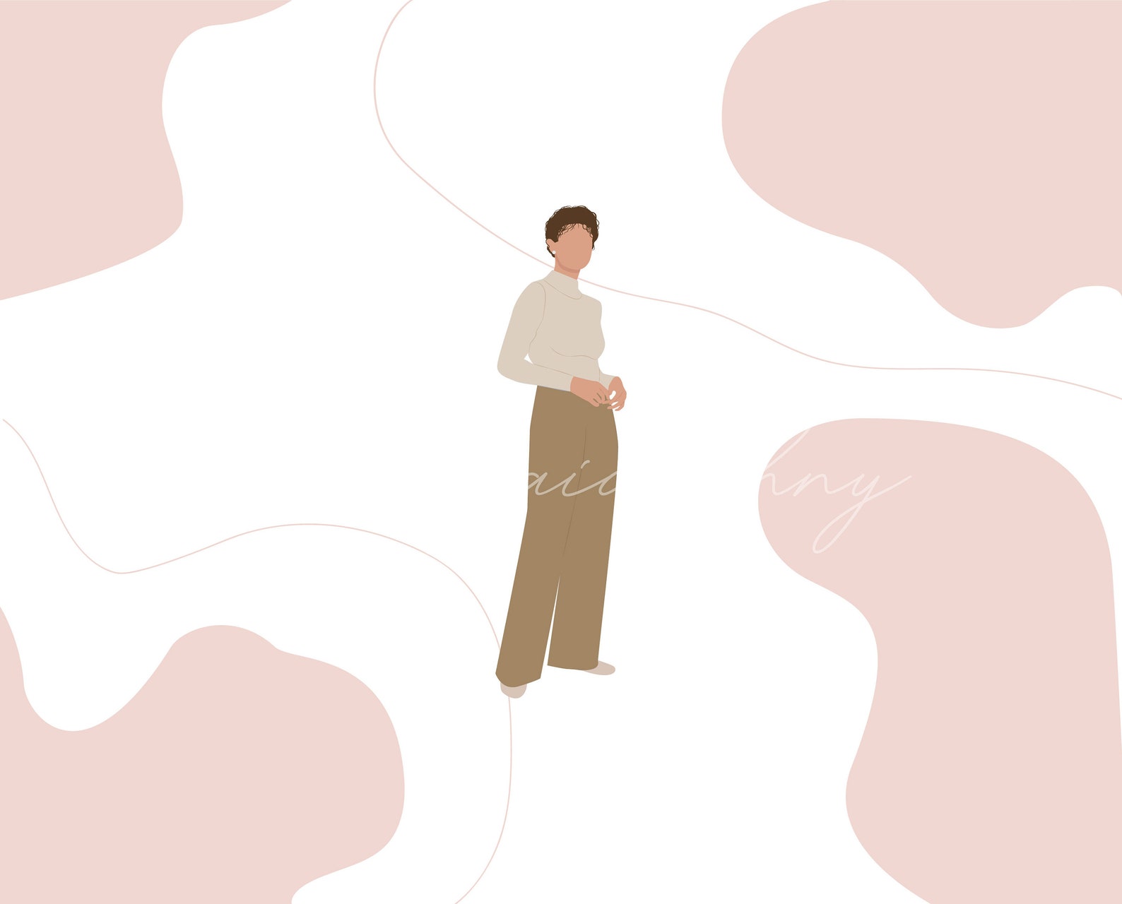 Flat Vector People Illustration People Clipart 21 Illustration 24