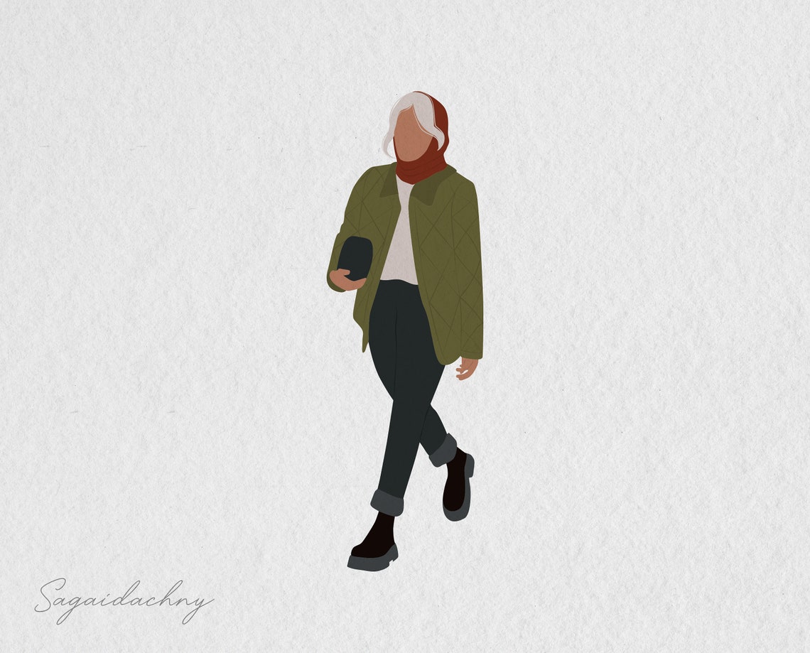 Flat Vector People Illustration People Clipart 98 Illustration 114