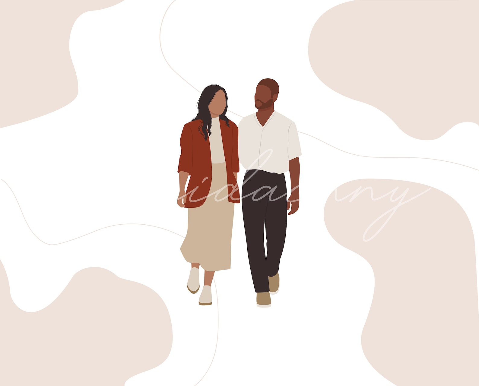 Flat Vector People Illustration People Clipart 21 Illustration 24