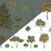Vector Flat Trees Clipart - 20 Plant Illustration _PNG_SVG - Etsy
