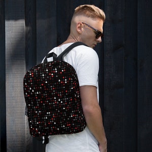 Poker Card Suit Backpack - Water-Resistant Gambler Travel Bag