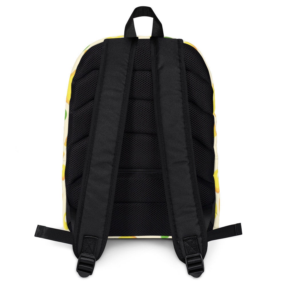 ★ACOC★ Tiered Banding BackpackLime Lemon 5004017076 Lemon Backpack / Lemon Design Bag / Fruit Pattern Backpack