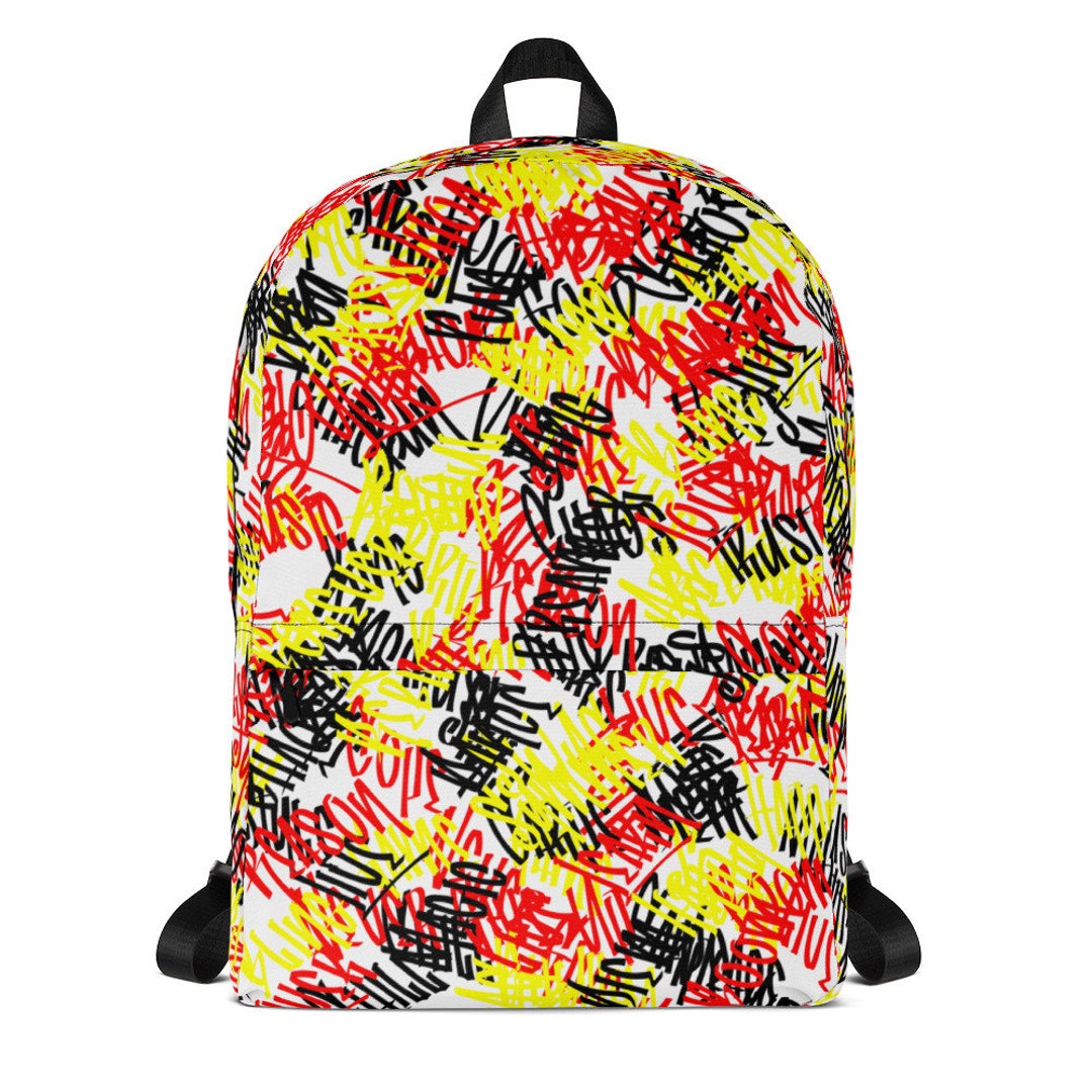 Graffiti Backpack / Street Style Backpack / Graffiti Bag / Urban
