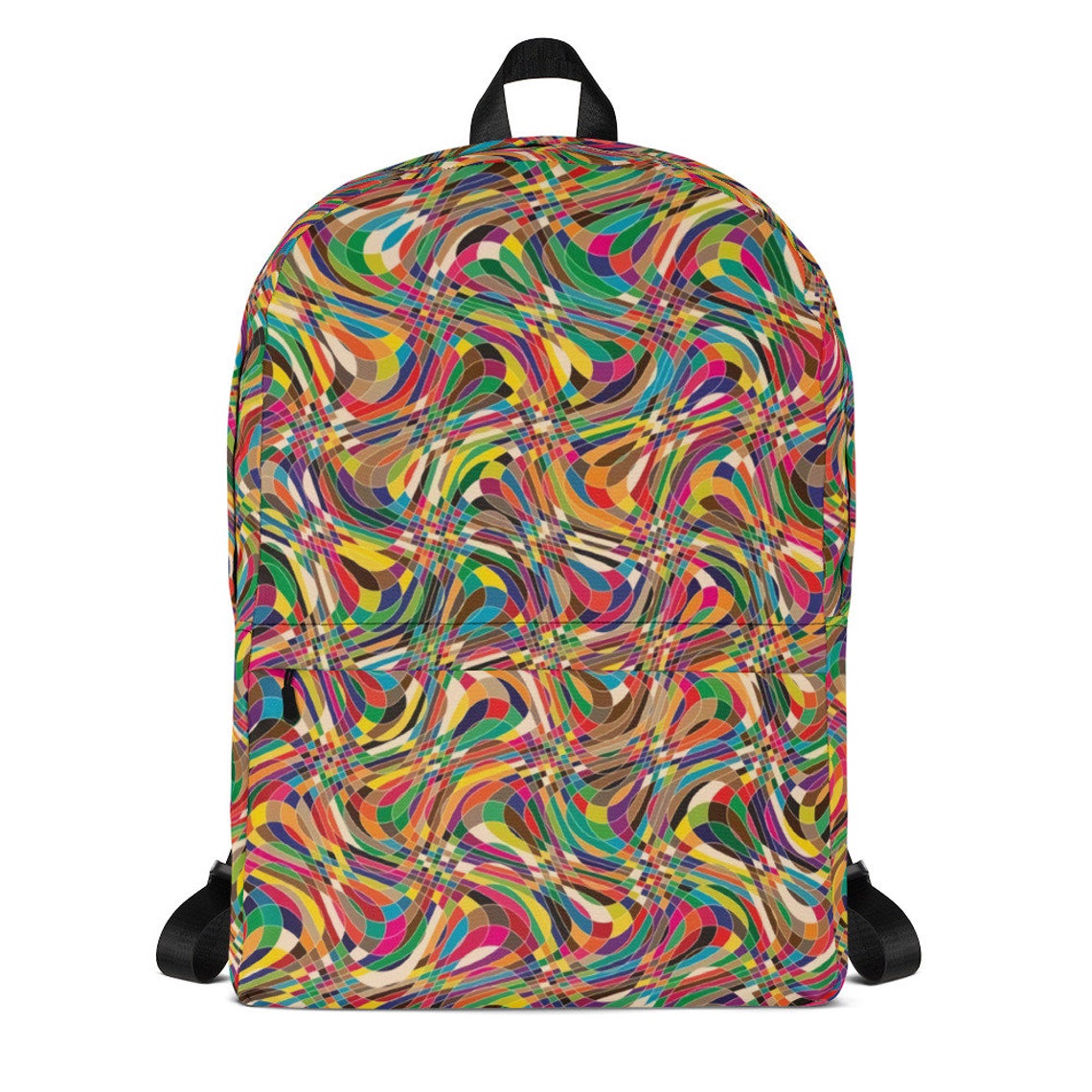 Colorful Pattern Backpack / Back to School Backpack / Vibrant Etsy