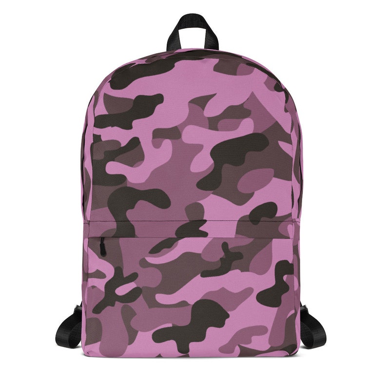 pink camo backpack