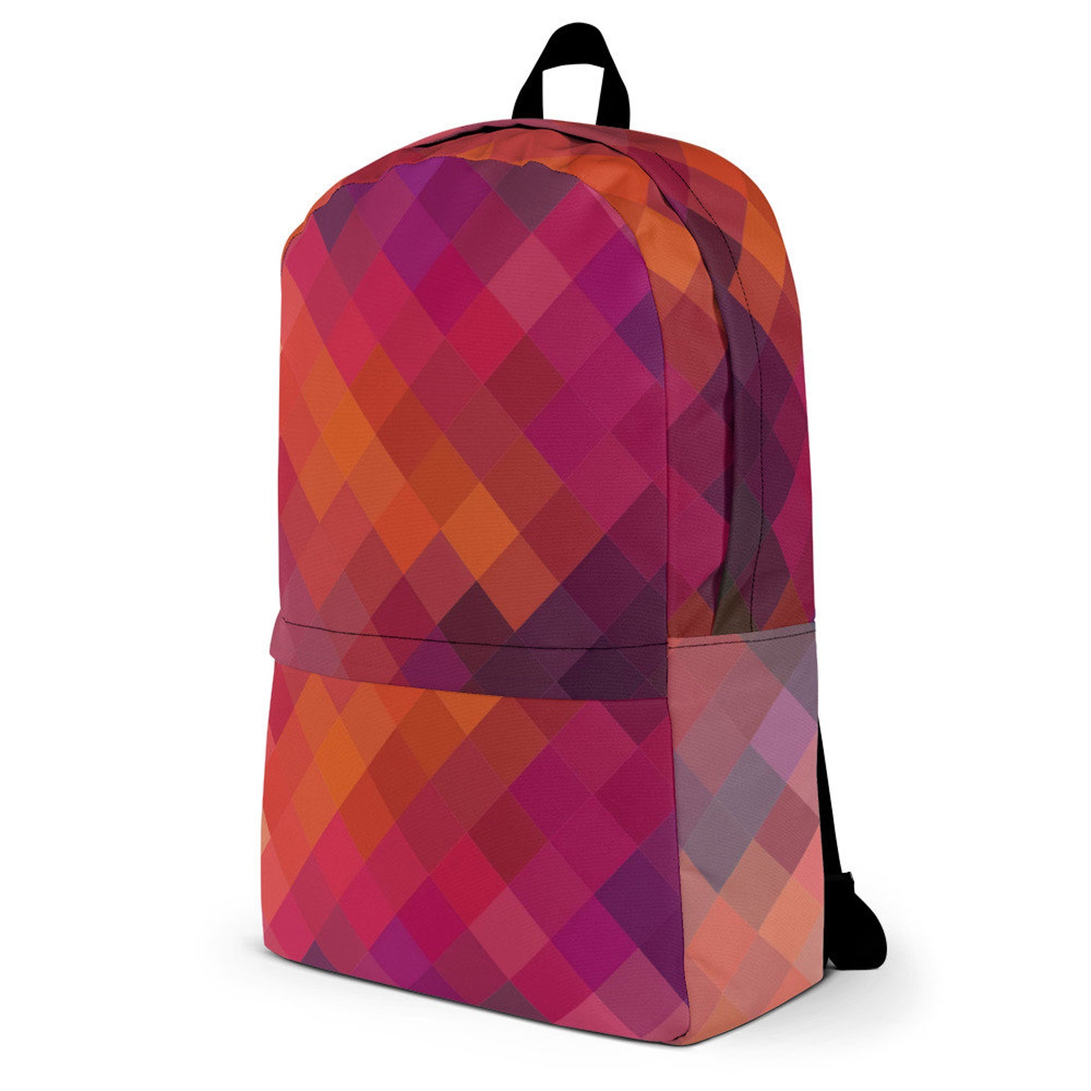 Pattern Backpack / Geometric Pattern Backpack / Pattern Bag / Etsy UK