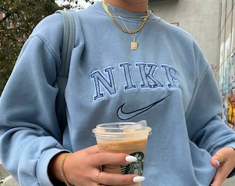 blue vintage nike sweater