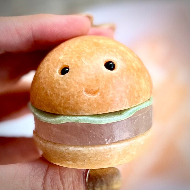 Crystal Hamburger and Fries Etsy