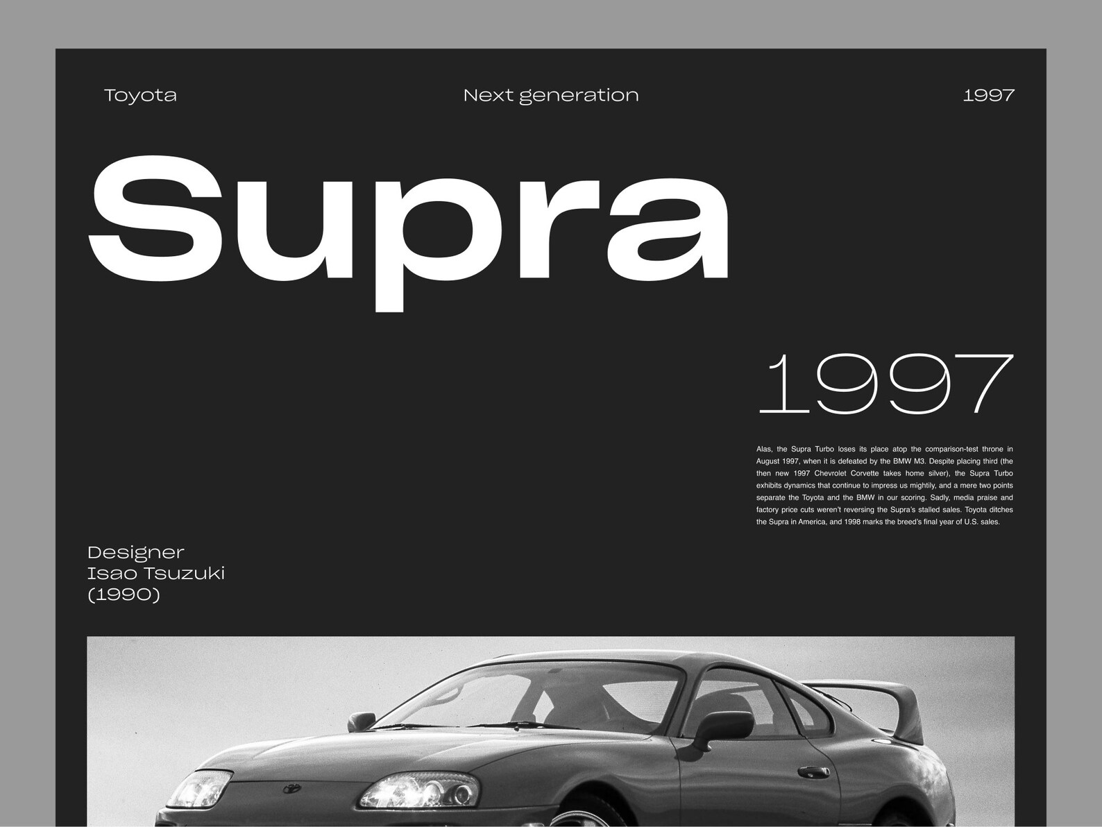 Toyota Supra poster printable PDF JDM Digital printable Etsy