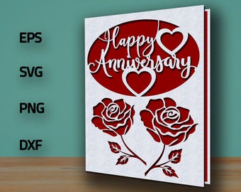Download Anniversary Card Svg Etsy