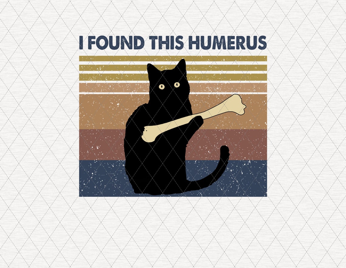 I Found This Humerus PNG Black Cat PNG Funny Cat PNG Cat | Etsy