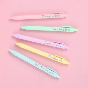 Kein Fluchen Pen Pack | Briefpapier-Liebhaber | Regenbogen Pen Pack | lustige Stifte | Studenten Geschenk | Geschenk Set | Schreibutensilien | Sarkastisch | Lehrer Geschenk