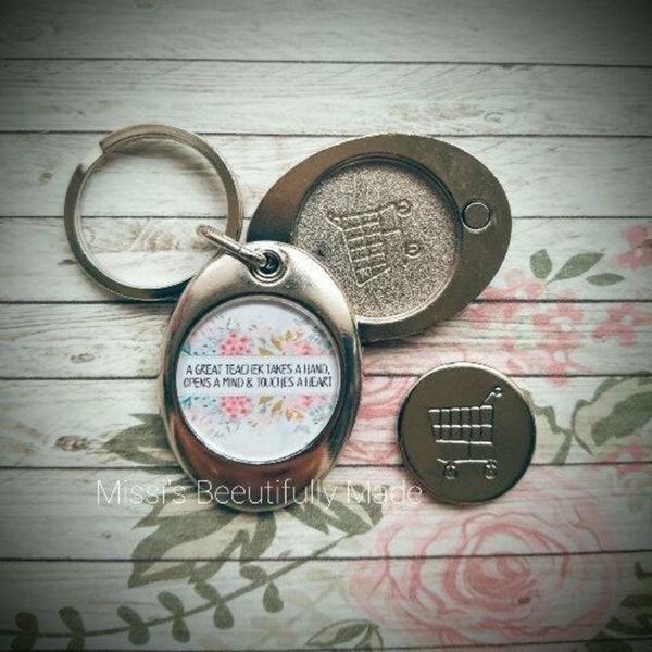 Trolley Coin Keyring - Teachers