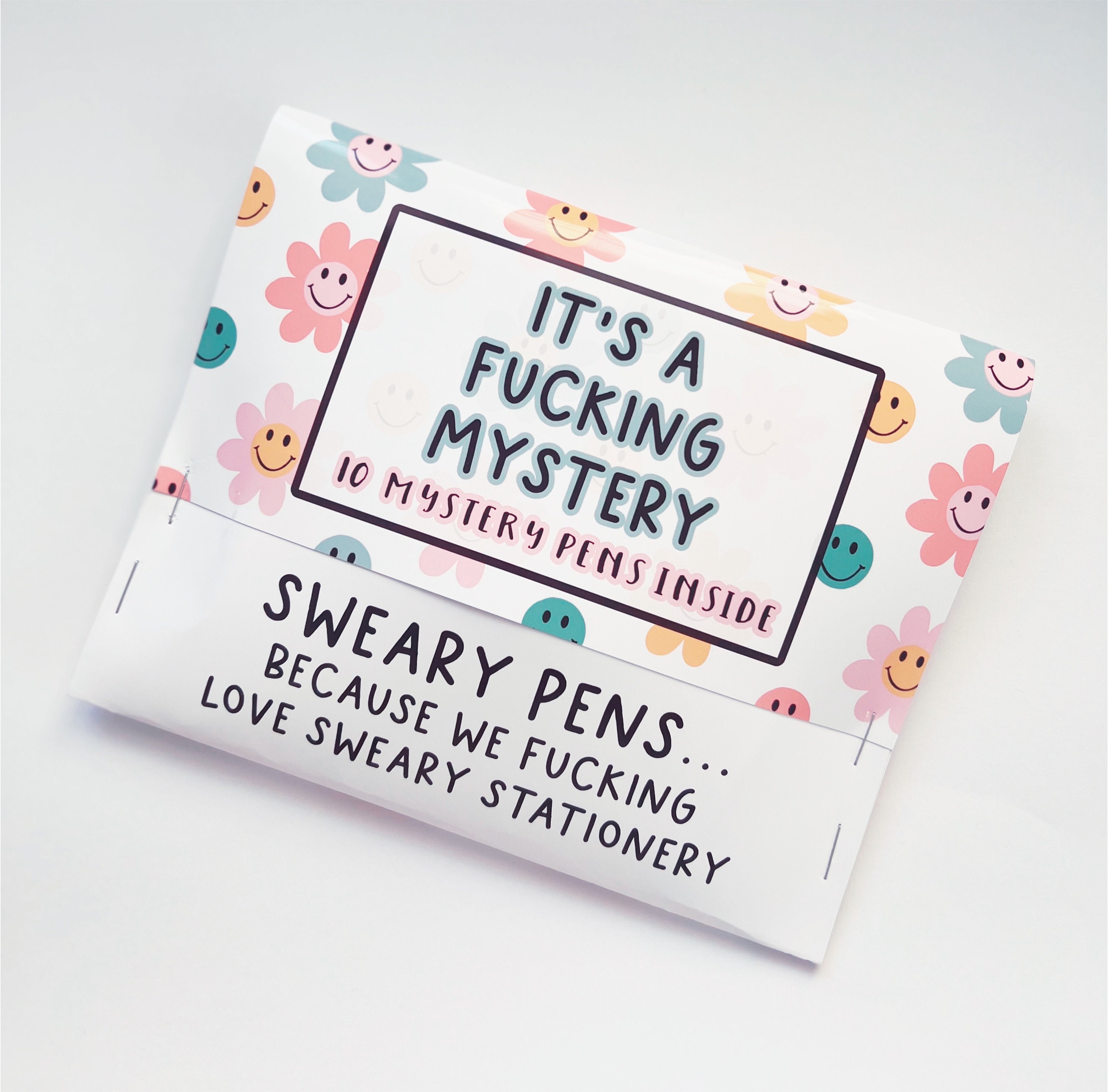 10x Funny Profanity Pen Pack | Funny Pens | Banter Pens | Rude Pens | Office gift | Gift For Her | Mystery Pens | Funny Adult Gift | Joke
