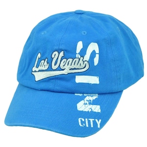 Las Vegas Nevada Sin City Blue Hat Cap Arch relajado NV State Vert ajustable