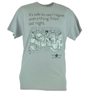 Someecards Sarkastische Ecard Regret Last Night Graphic Tshirt Humorvolles T-Shirt