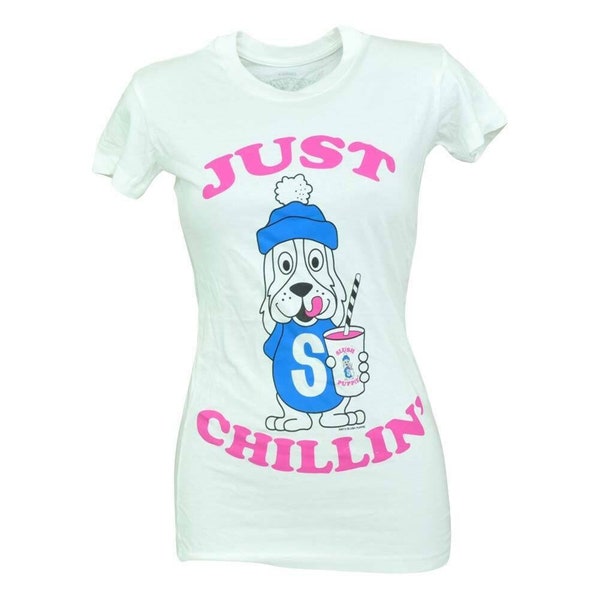 Neuheit Jugend Junior Mädchen Tshirt Tee Just Chillin Slush Puppie Ice Drink