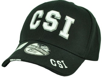 CSI Crime Scene Investigation Department Law Enforcement Hat Cap Black White