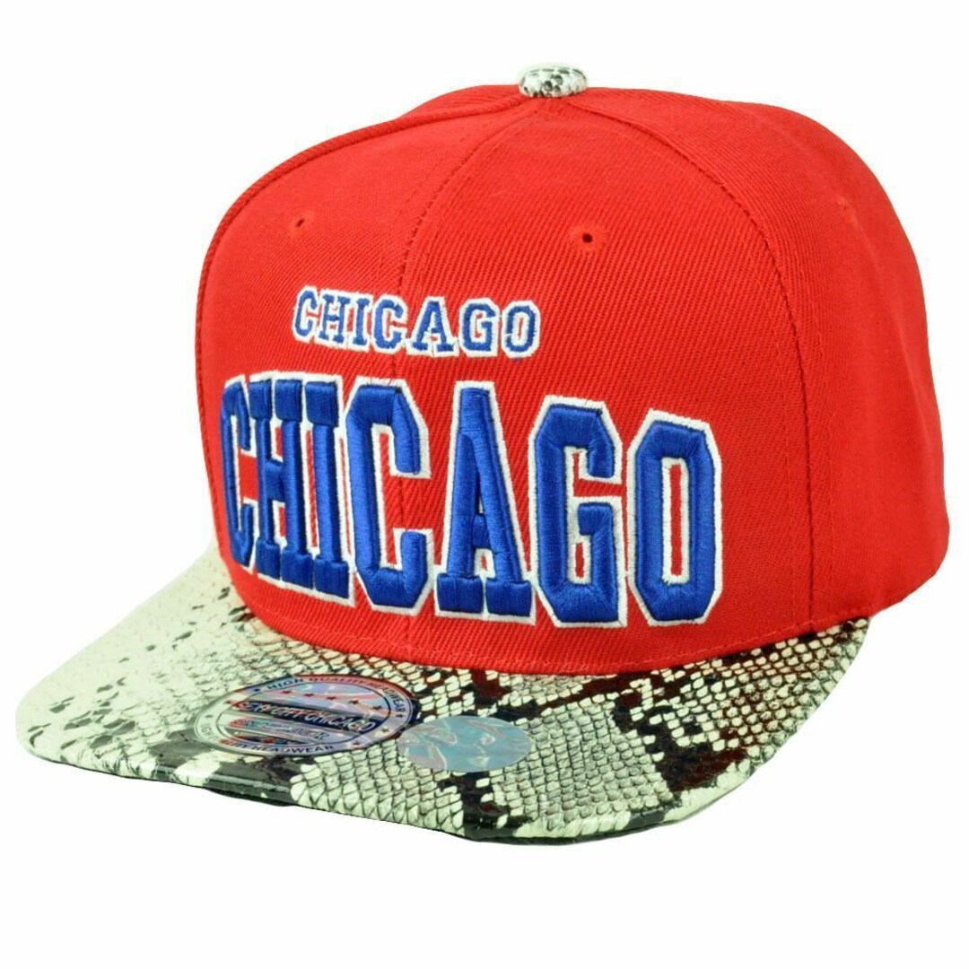 Windy City Custom Bulls Hat Windy City Red Town Chicago Animal