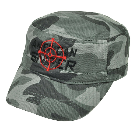 American Sniper Cadet Fatigue Gray Camouflage Camo Hat Cap War Relaxed