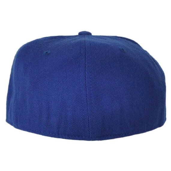 【正規取扱店】 7 Fitted Blue Zephyr 3/8 Plain Blank Bill Flat Structured 帽子