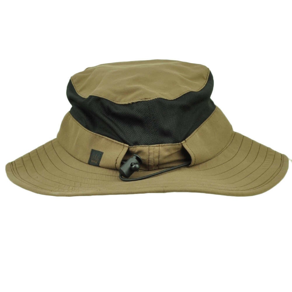 Utah State Brown Booney Sun Bucket Hat Chin Strap Mesh Band