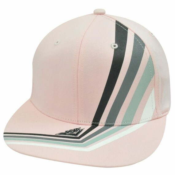Pony Light Pink Hat Cap Flat Bill Flex 