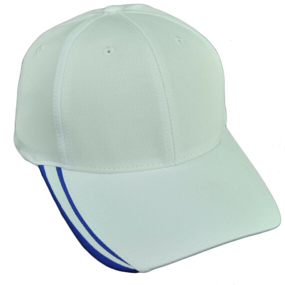 American Needle White Blue Striped Hat 