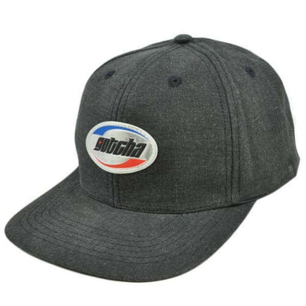 Gotcha Hat Cap Sports Surf Life Vintage Flat Bill Adjustable Constructed Cotton Gray Charcoal