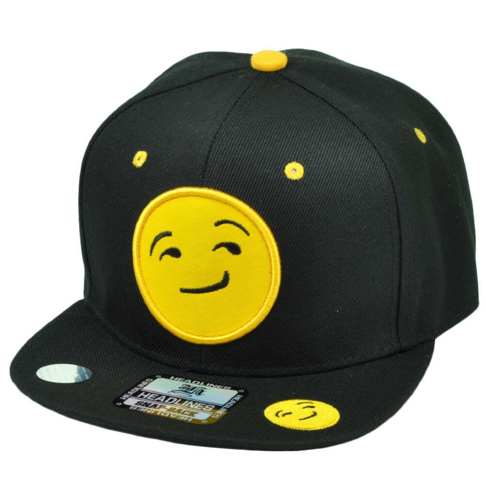 Emoji sonriendo cara emoticonos símbolo de texto snapback Etsy España