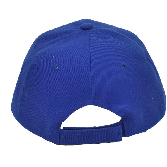 Blank ROYAL BLUE Plain Baseball Hat Cap 