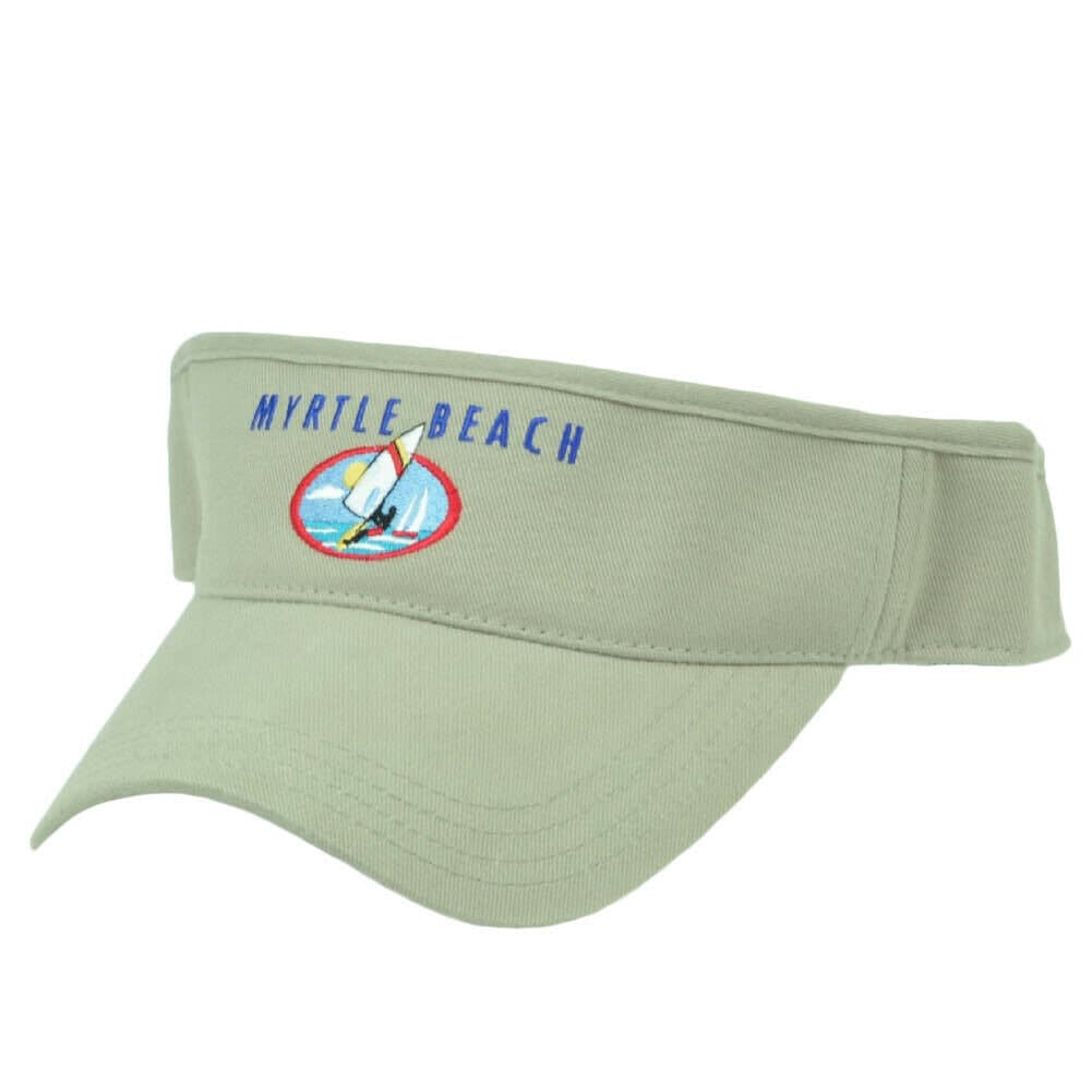 Myrtle Beach City South Carolina State USA Beige Sun Visor