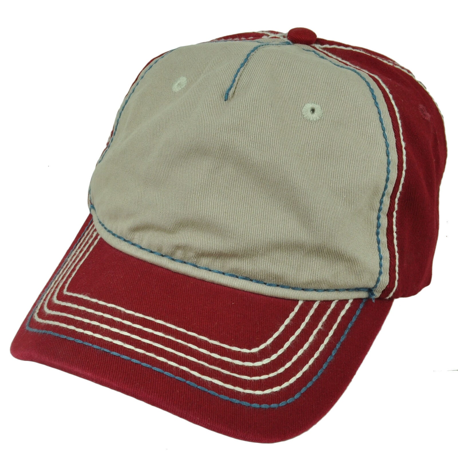 Beige Relaxed Hat Cap Blank Plain Solid 