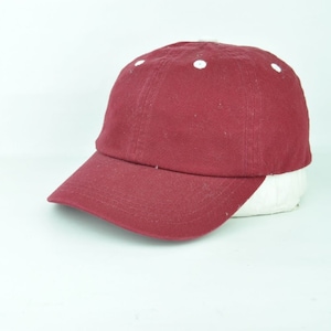 Classic Burgundy White Adjustable Kids Sun Buckle Hat Cap Curved Bill