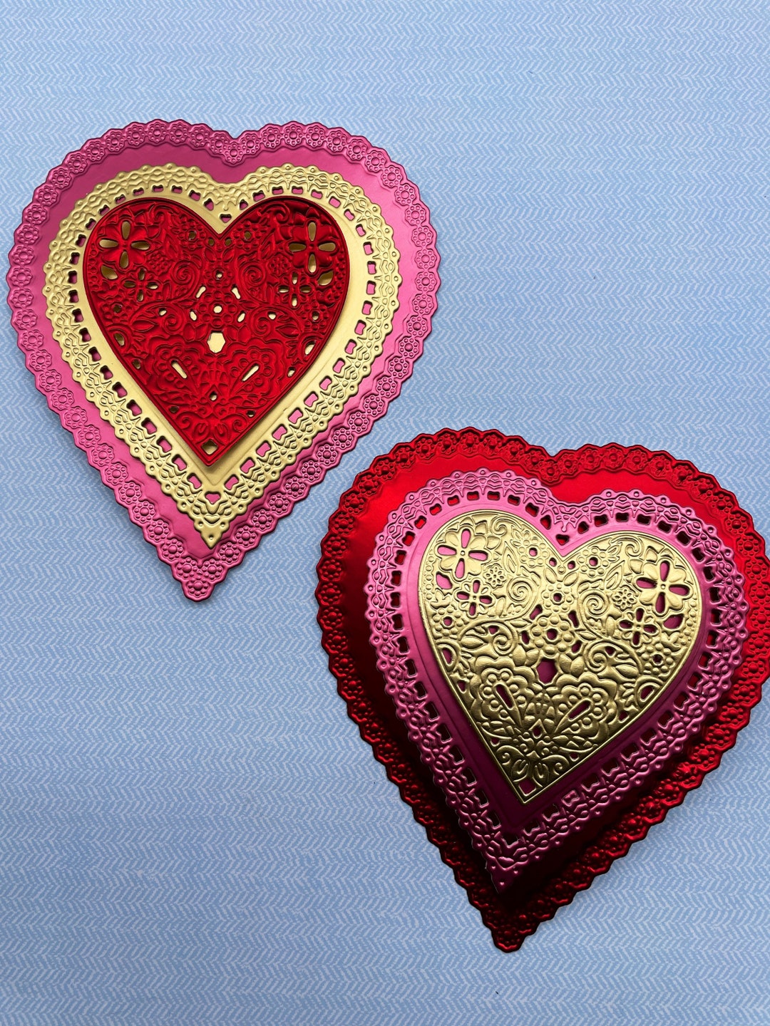 Die Cut Hearts, DIY Valentine, Valentine Die Cuts, Valentine Hearts