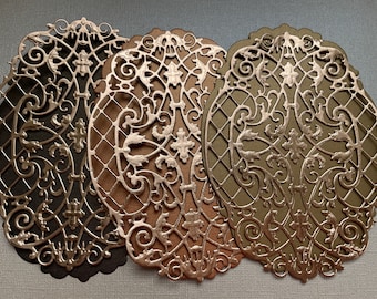 Autumn Frames, Fall Card Layers, Paper Card Fronts, Fall diecut layers, Metallic Card Layer, Paper Set, Not a metal die set