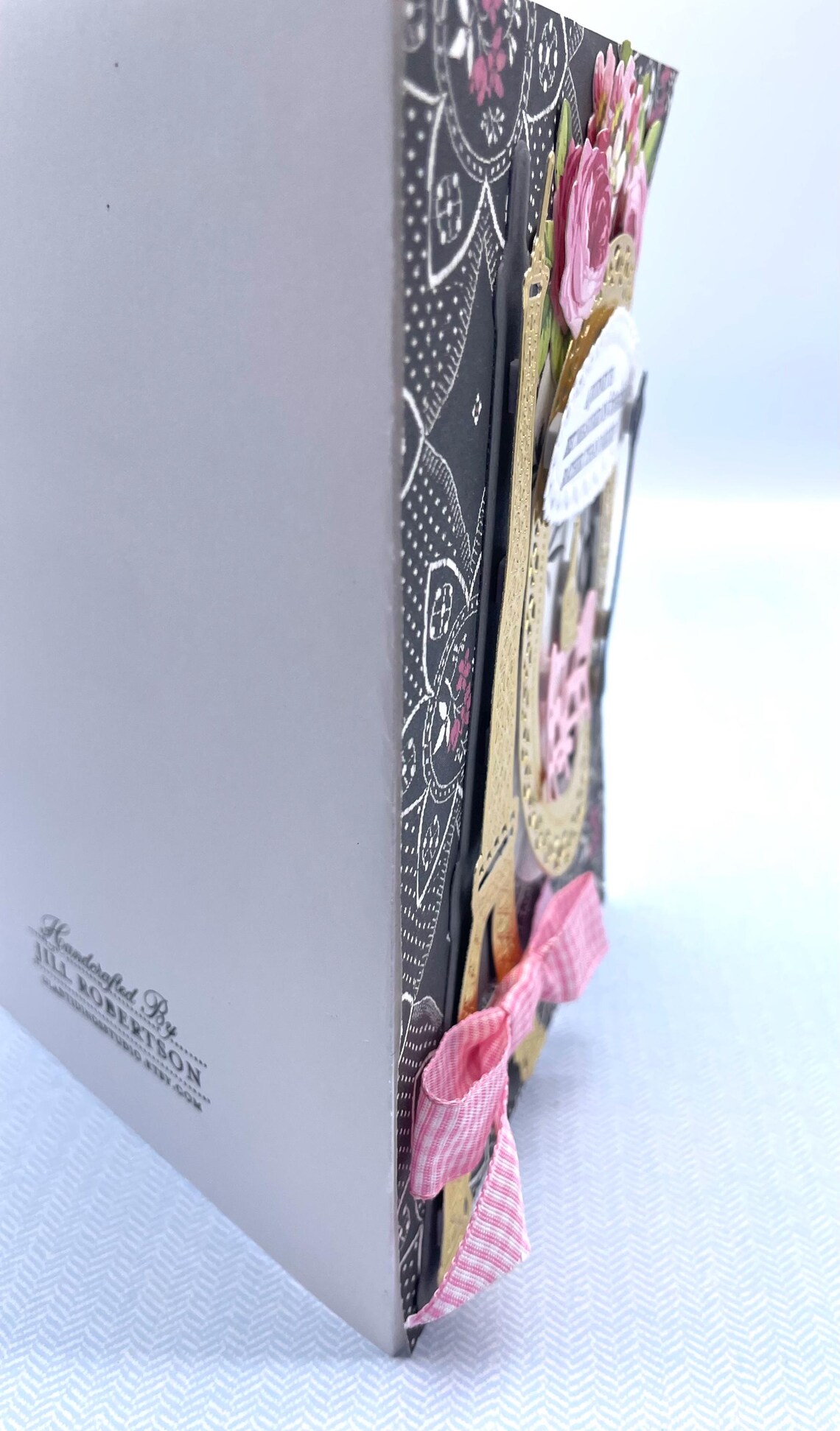 Friend Birthday Card, French Themed, Paris, Eiffel Tower, Across the