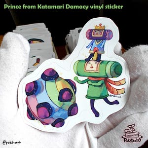 Aufkleber vinyl Aufkleber Katamari Damace, Wir Lieben Katamari, Katamari Prinz, König von All Cosmos lustigen kiss-cut Dekoration