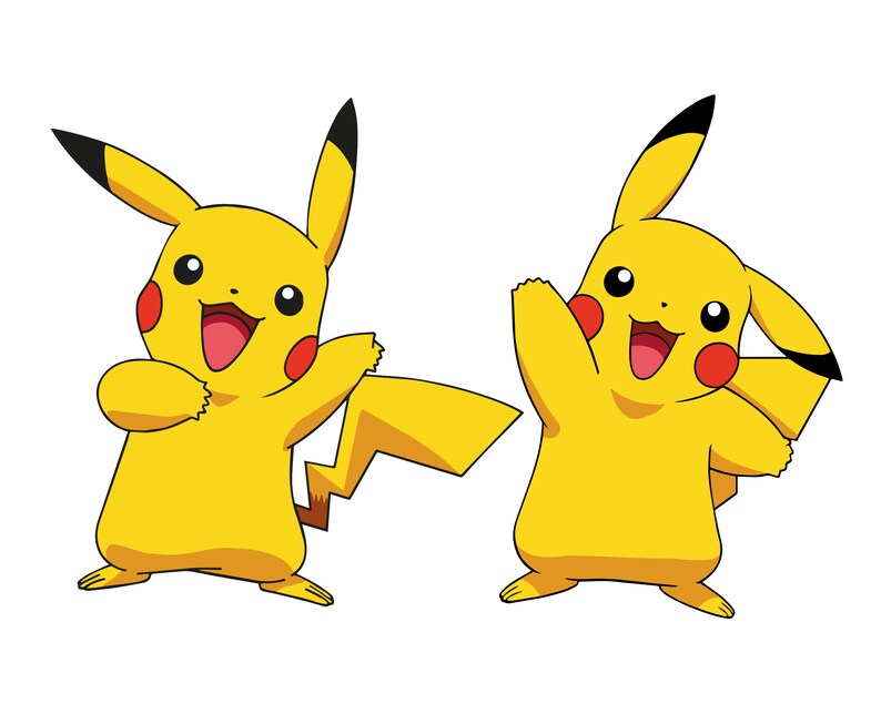Pikachu Pokemon SVG Waving PNG DXF Cut files layered | Etsy