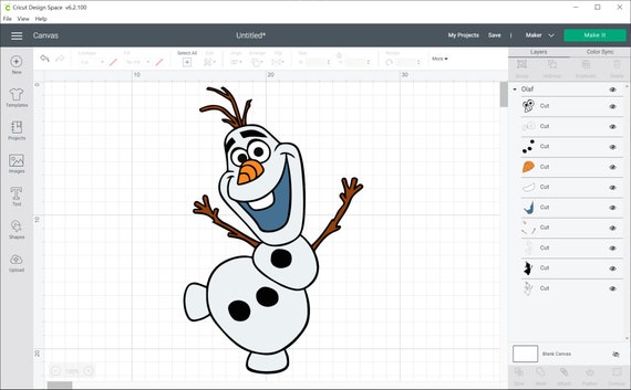 オラフページ オラフ SVG - PNG、DXF、カットファイル、レイヤー、クリカット